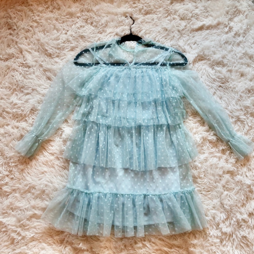 Girls Mock Neck Dress